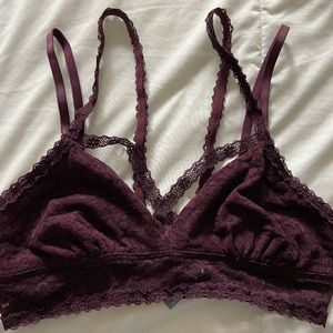 Aerie - Small Maroon, strappy Bralette